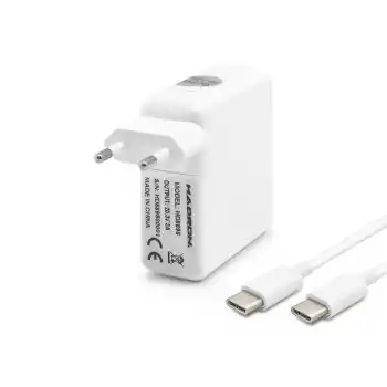 20.3V 3A 61W Laptop Adaptörü - Type-C - Asus Dell Uyumlu - Beyaz HD8898