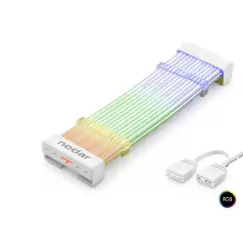 24 Pin Argb Anakart Güç Uzatma Kablosu Bükülebilir 2 Mm 54 60 Led Beyaz ND2800A