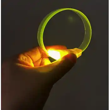 3 Modlu Pilli LED Işıklı Esnek Parti Bilekliği Sarı