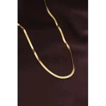 316L Çelik Altın Renk 60 cm İtalyan Zincir Kolye