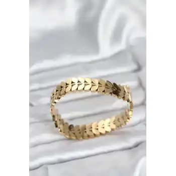 316L Çelik Başak Model Kadın Kelepçe Bileklik