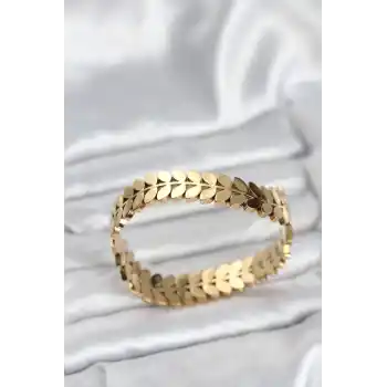 316L Çelik Başak Model Kadın Kelepçe Bileklik