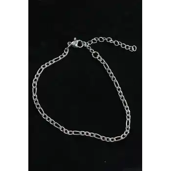 316L Çelik Figaro Model Gümüş Renk Erkek Bileklik