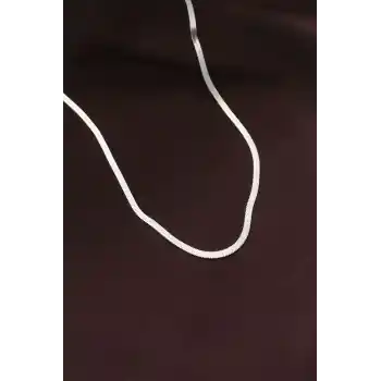 316L Çelik Gümüş Renk 60 cm İtalyan Zincir Kolye