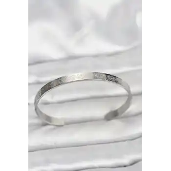 316L Çelik Gümüş Renk Ayetel Kürsi Yazılı Bileklik