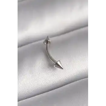 316L Çelik Gümüş Renk Çivi Model Piercing