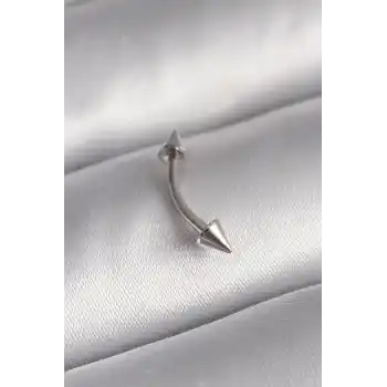 316L Çelik Gümüş Renk Çivi Model Piercing