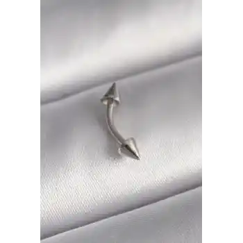 316L Çelik Gümüş Renk Çivi Model Piercing