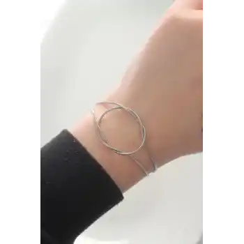 316L Çelik Gümüş Renk Düğüm Model Bileklik