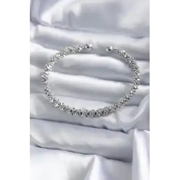 316L Çelik Gümüş Renk Kadın Bileklik