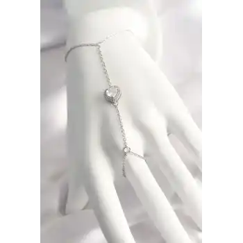 316L Çelik Gümüş Renk Kalp Model Şahmeran