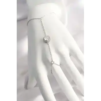 316L Çelik Gümüş Renk Kalp Model Şahmeran