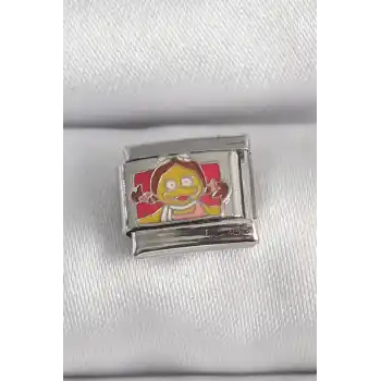 316L Çelik Gümüş Renk Renkli Çocuk İşlemeli Nomination Charm