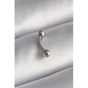 316L Çelik Gümüş Renk Topçuk Model Piercing