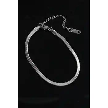 316L Çelik İtalyan Model Gümüş Renk Erkek Bileklik