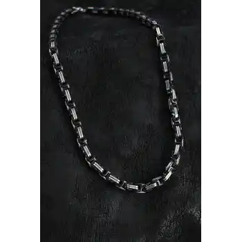 316L Çelik Kral Zincir Model Gümüş Renk Erkek Kolye