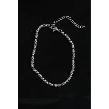 316L Çelik Örgü Model Gümüş Renk Erkek Bileklik