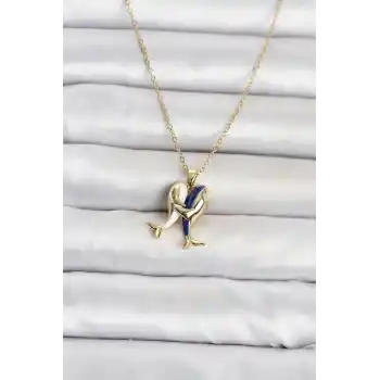 316L Çelik Zincir Gold Renk Dolphin Model Kadın Kolye