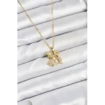 316L Çelik Zincir Gold Renk Erkek Kız Model Kadın Kolye