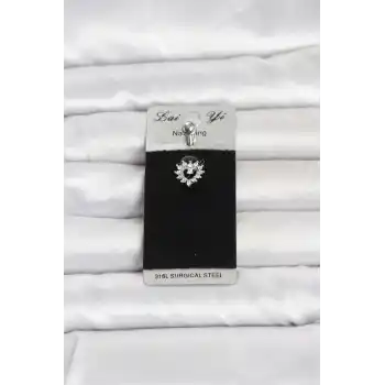316L Cerrahi Çelik Kalp Model Göbek Piercing