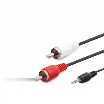 3.5 Mm To 2Rca Kablo 2Lıne 1.5M Siyah HDX1042