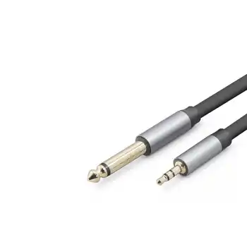 3.5Mm To 6.35Mm Gitar Kablosu 1.5 M - Siyah HDX1079