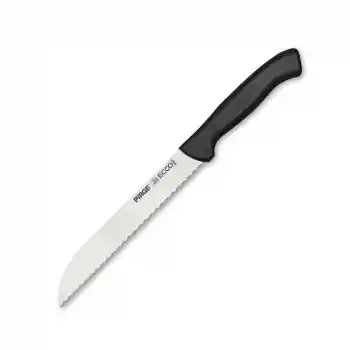 38024 Ecco Pro Ekmek Bıçağı 17,5 cm - Siyah