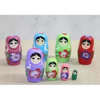 4Lü Ahşap Matruşka Alk3814