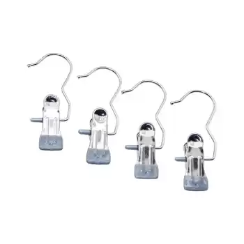4 PCS KISKAÇLI TAŞINABİLİR ÇOK AMAÇLI TEKLİ - METAL ASKI SİLİKON KILIF UÇLU (5069)