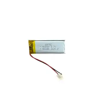 402050 3.7V 400mAh Li-Polymer Pil Devreli/1.5A