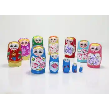 5Li Ahşap Matruşka Alk1204