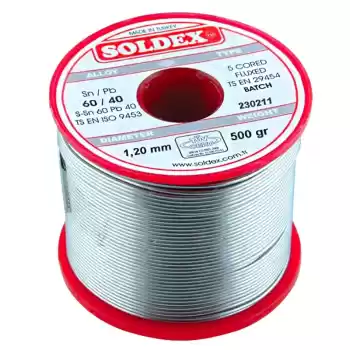 500 GR LEHİM 1.2 MM KALIN SOLDEX SN60 PB40 (5069)