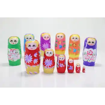 6Li Ahşap Matruşka Alk1203