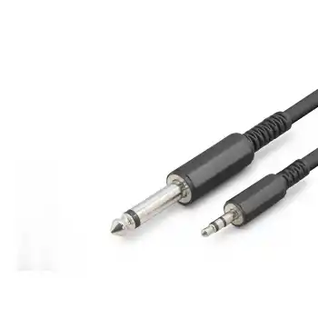 6.35Mm To 3.5Mm Gitar Kablosu 5 M - Siyah HDX1078