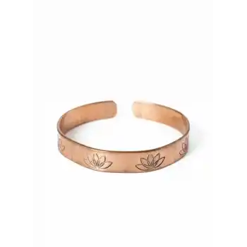 Bakır Bileklik Lotus 1006