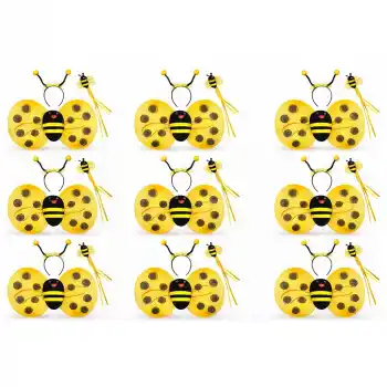 9’lu Arı Kostüm Seti – Kanat Taç Asa