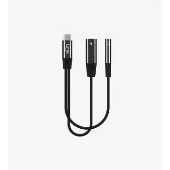 A202 USB-C - USB-C & 3,5 mm Kulaklık Jakı Adaptörü