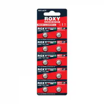 AG11 LR58/LR721/362 21 Mah Alkalin Düğme Pil 10 Lu Paket