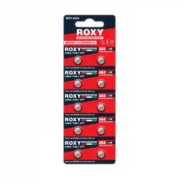 AG4 LR66/626/377 18 Mah Alkalin Düğme Pil 10 Lu Paket