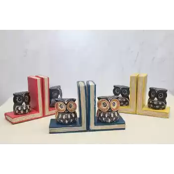 Ahşap Baykuş Kitap Tutucu 3Sutama-8