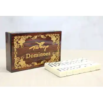 Ahşap Kutulu Domino Oyunu Alk4220