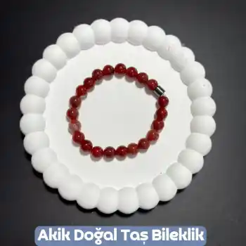 Akik Doğal Taş Bileklik