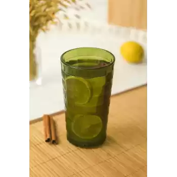 Allegra Koyu Yeşil 6’lı Bardak Seti 750 ml Akrilik Malzeme - Cam Değildir Kırılmaya Dayanıklı