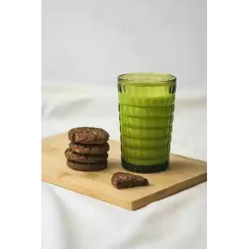 Allegra Koyu Yeşil Akrilik Bardak 6lı Set | 400 ml | Su, Meşrubat, Sunum ve Kahve Yanı İçin | Cam Değildir | Kırılmaya Dayanıklı