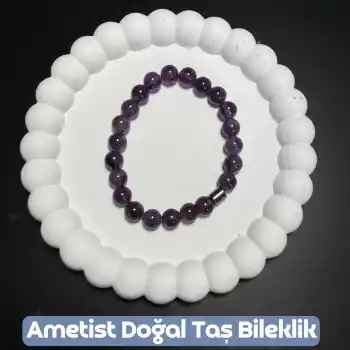 Ametist Doğal Taş Bileklik