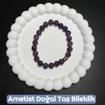 Ametist Doğal Taş Bileklik