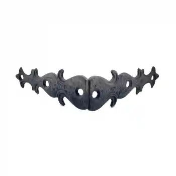 Antika Tarz Dekoratif Pirinç Gönye - Yan, 105x105 mm, Oksit