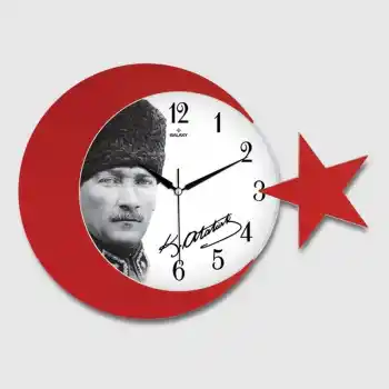 Ay Yildiz Duvar Saati 134-2