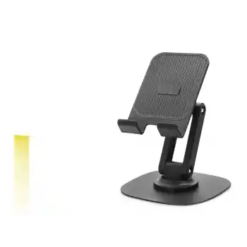 Ayarlanabilir Katlanabilir Telefon Standı 360 Derece Döner Siyah HDX8024
