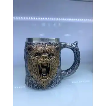 Ayı Çelik Kupa Bardak Kod 230027